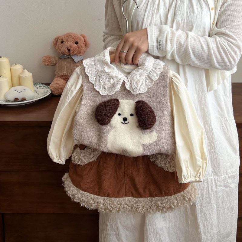 2024年秋新★子供服　ニットベスト★90cm〜130cm