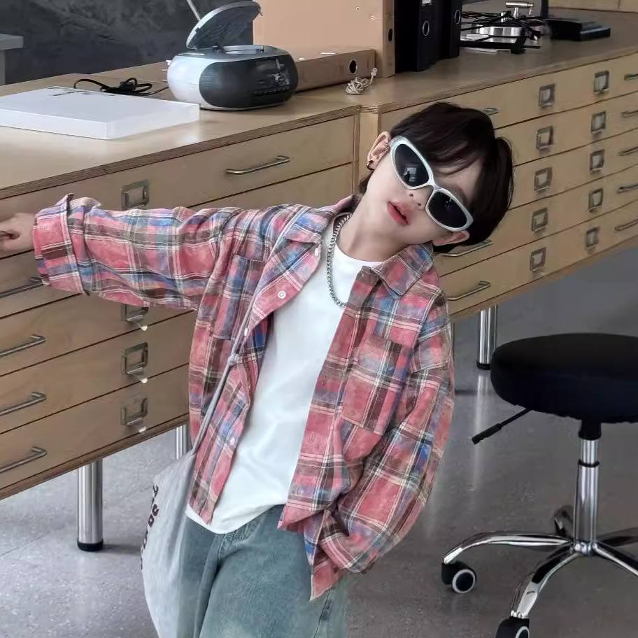 「2024」子供服★トップス★ワイシャツ★長袖★韓国風子供服★90cm〜140cm