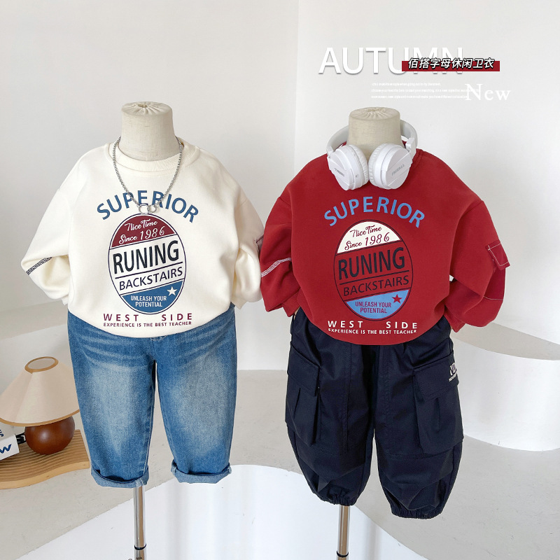 2024秋新作★子供服　トップス トレーナー★90cm〜150cm 2色