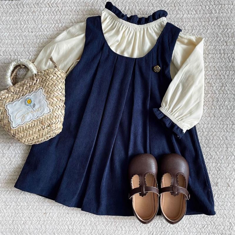 「2024」子供服★トップス+ワンピース★セットアップ★韓国風子供服★80cm〜140cm