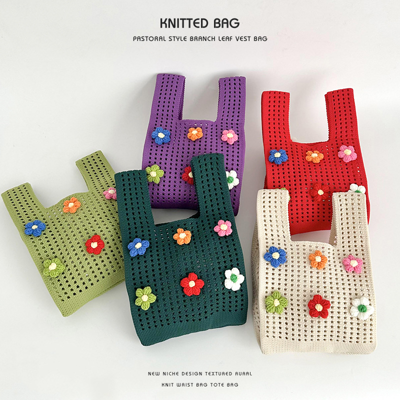 「2024」バッグ★ハンドバッグ★ニットバッグ★可愛い★8色