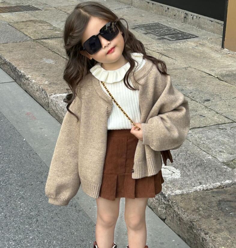 2024★春秋新作★韓国風子供服★トップス★コート★スカート★90cm〜140cm 3色