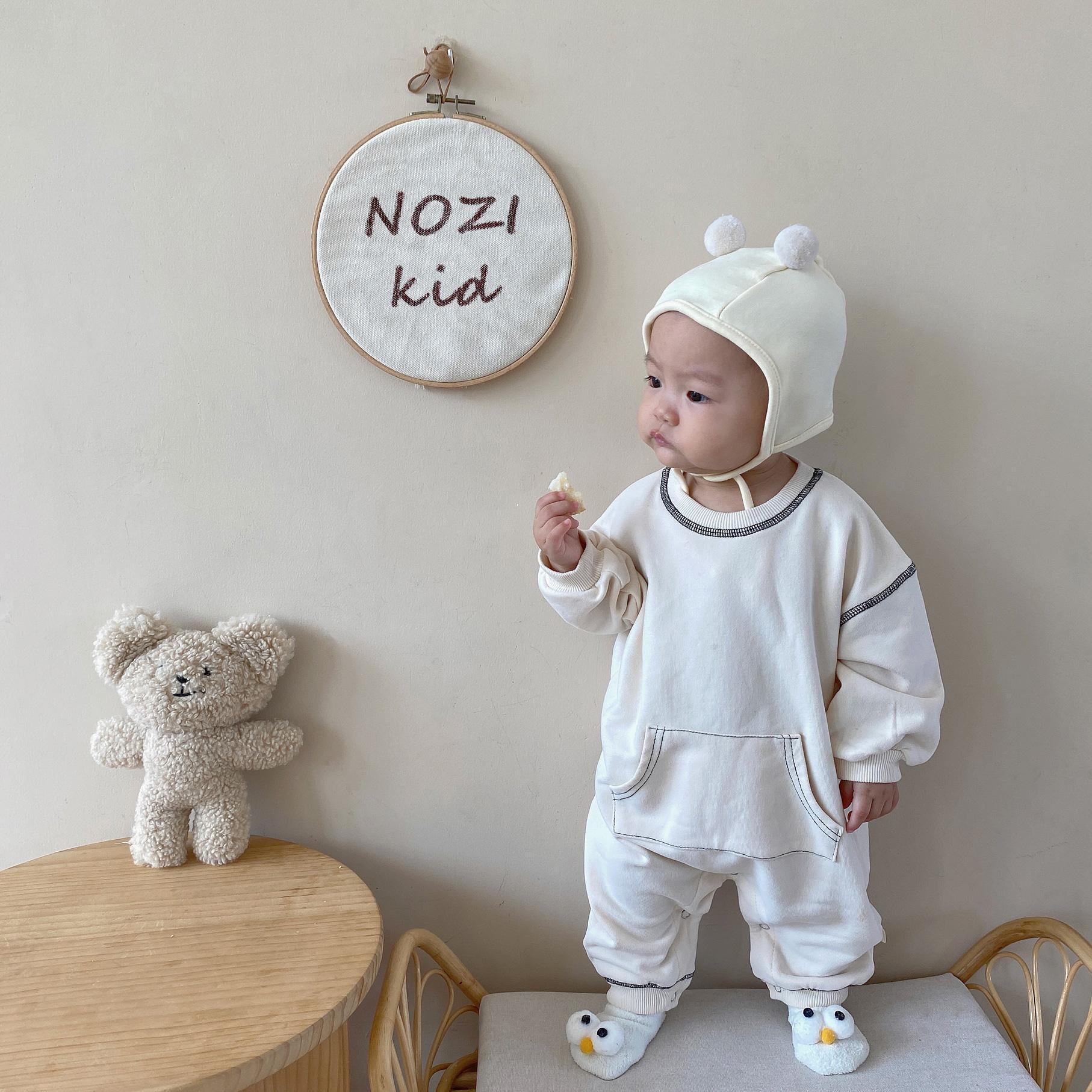 2024★春秋新作★韓国風ベビー服★ロンパース★66〜90 2色