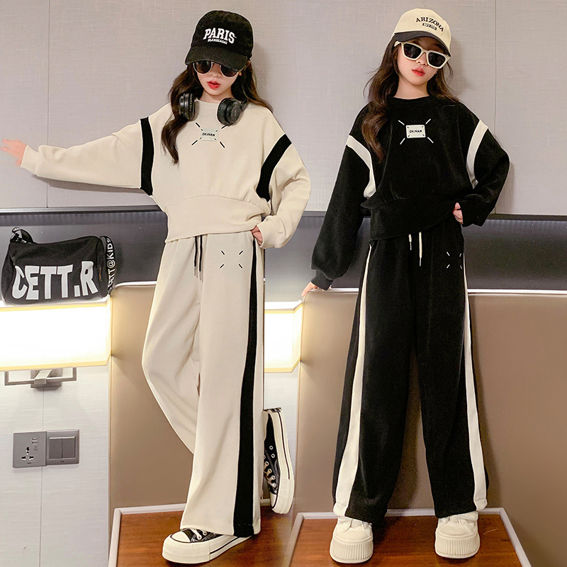 2024★春秋新作★韓国風ベビー服★トップス+ズボン★120cm〜170cm 2色