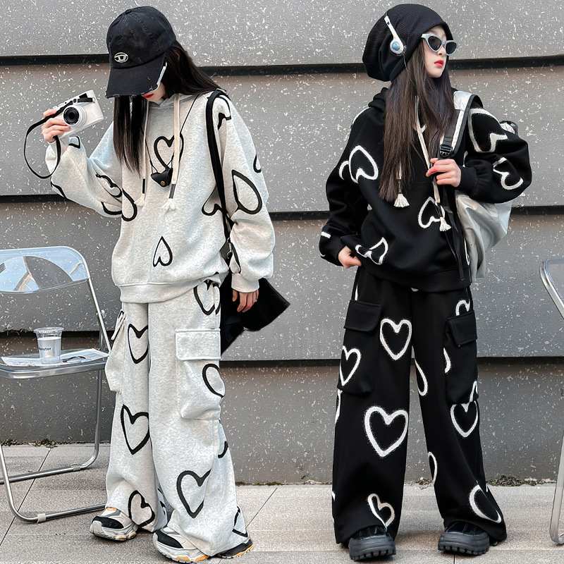 2024★春秋新作★韓国風ベビー服★トップス+ズボン★120cm〜170cm 2色