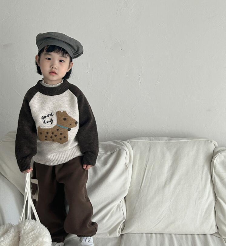 「2024」子供服★トップス★セーター★ズボン★韓国風子供服★2色90cm〜130cm
