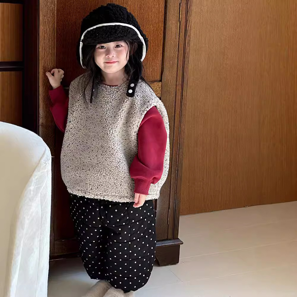 2024秋冬新品★子供服 　ベストコート★90cm〜150cm