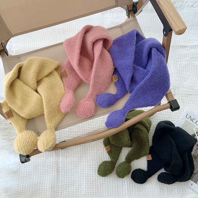 「2024」★子供用★マフラー★防寒★襟巻き★ネックウォーマー★キッズ★暖かい★9色