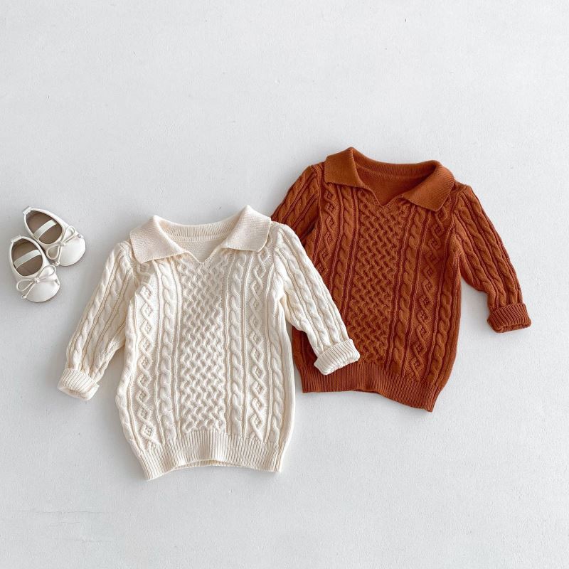 「2024」子供服★ニット★ワンピース★韓国風子供服★2色80cm〜130cm