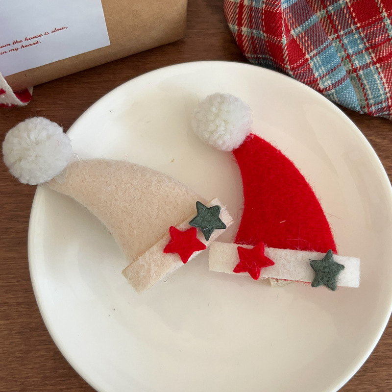 雑貨★クリスマス髪飾り　ヘアビン★アクセサリー★2色