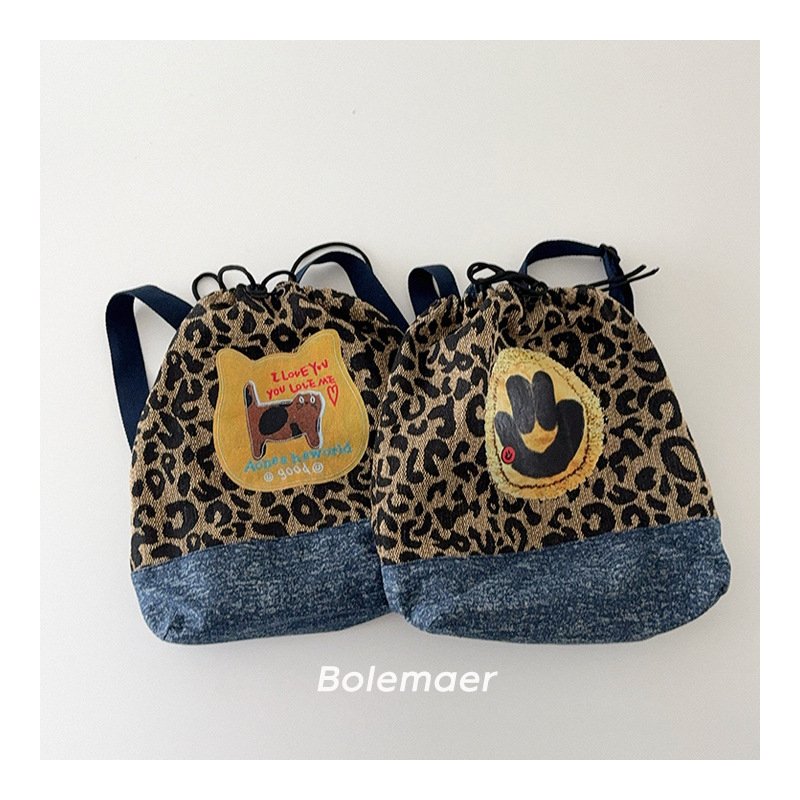 「2024」バッグ★リュック★ハンドバッグ★子供用バッグ★ヒョウ柄★2色