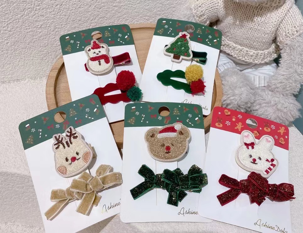 クリスマス★髪飾り★まとめ髪用★ヘアアクセサリー★子供用★ヘアピン★可愛い