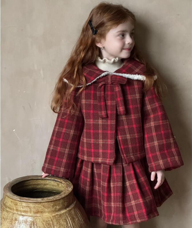 2024冬新品CL★子供服クリスマス服　厚手セットアップ★90cm〜140cm