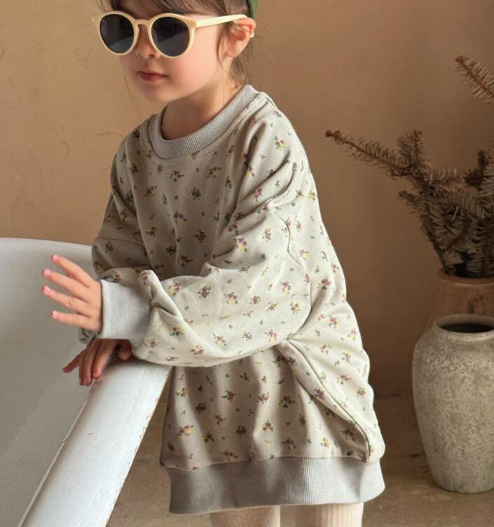 「2024」子供服★トップス★長袖★花柄★韓国風子供服★90cm〜140cm