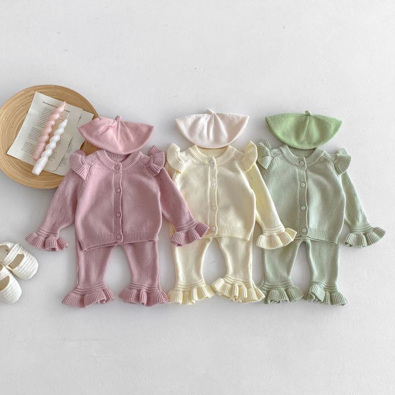 2024新品★子供服　セットアップ★66cm〜90cm 3色