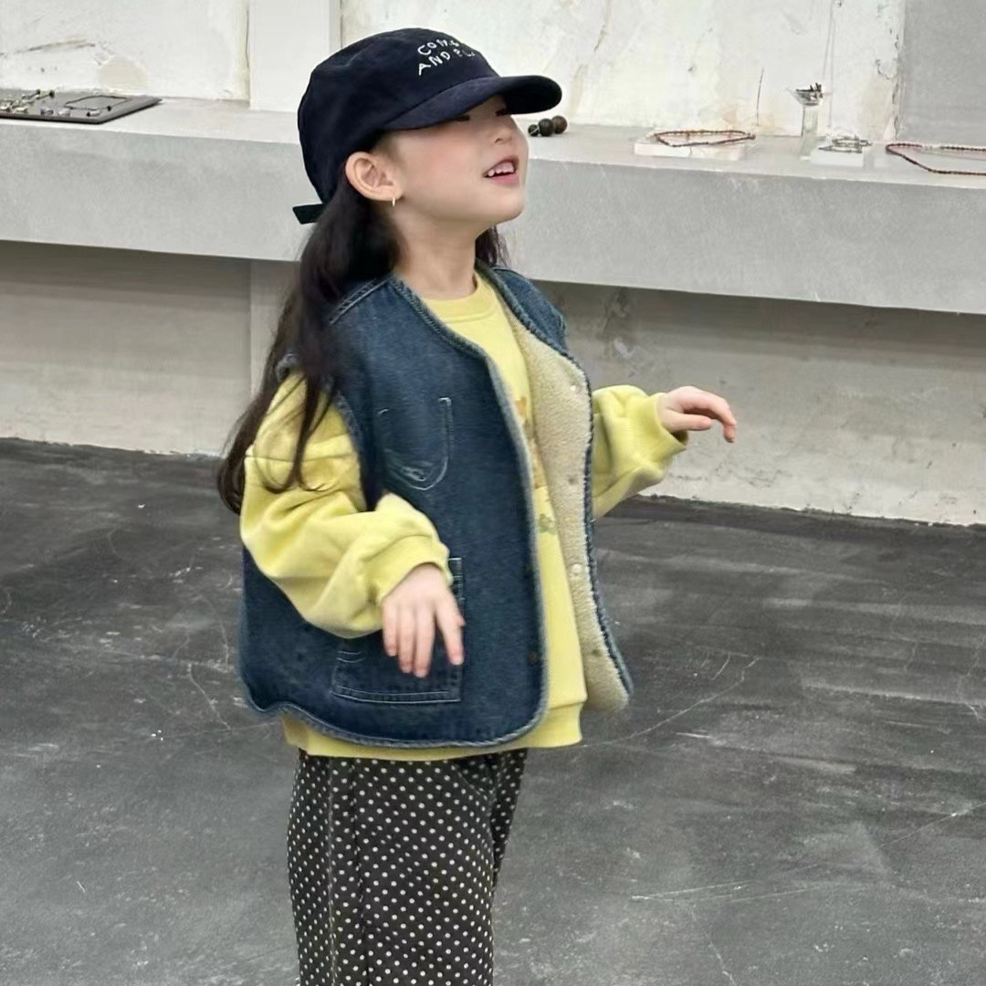 2024冬新品★子供服 　ベストコート&トップス分けて★90cm〜140cm