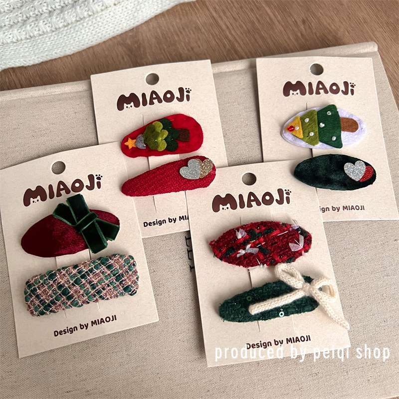 クリスマス★髪飾り★まとめ髪用★ヘアアクセサリー★ヘアピン★韓国風