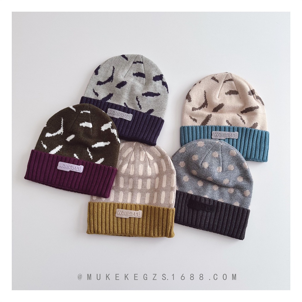 「2024」子供用★帽子★ニット帽子★キッズ★防寒★暖かい★5色