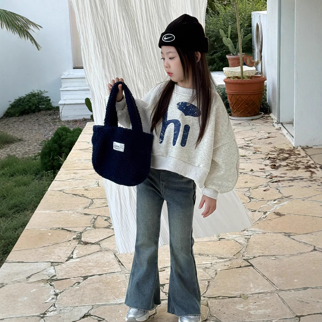 2024★秋冬新作★韓国風子供服★トレーナー★裏起毛★90cm〜150cm