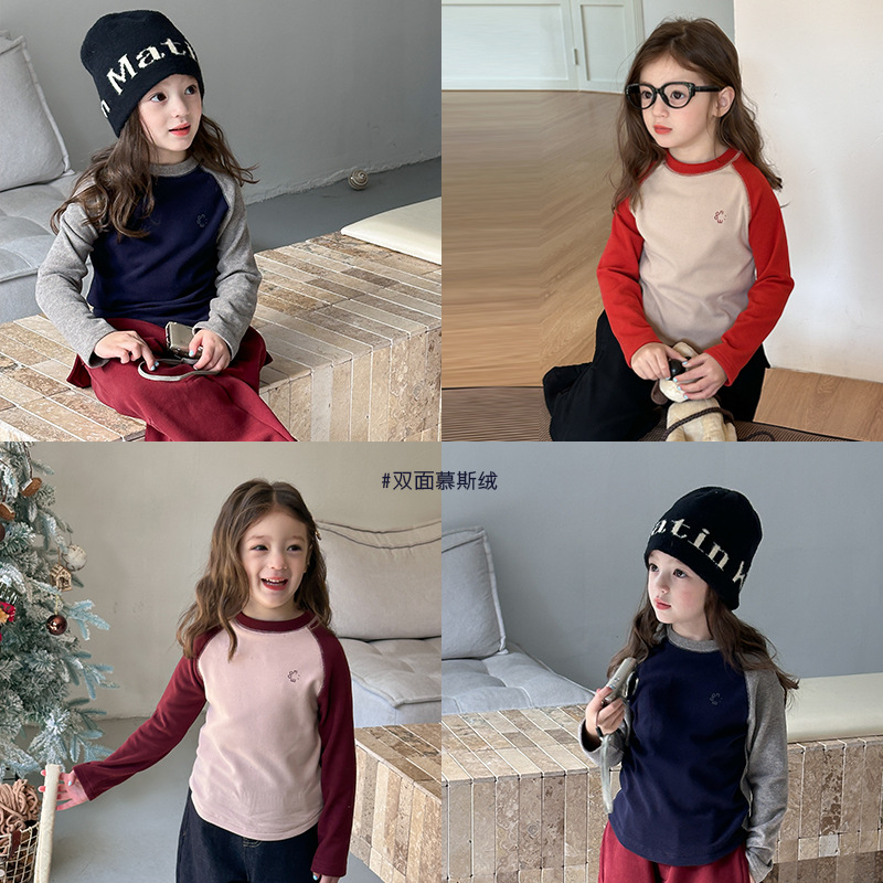 2024秋冬新品A★子供服　トップス★90cm〜160cm 4色