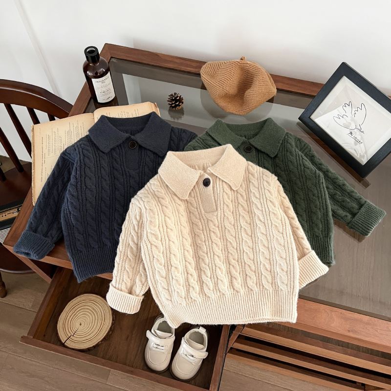 2024★秋冬新作★韓国風子供服★セーター★73〜110 3色