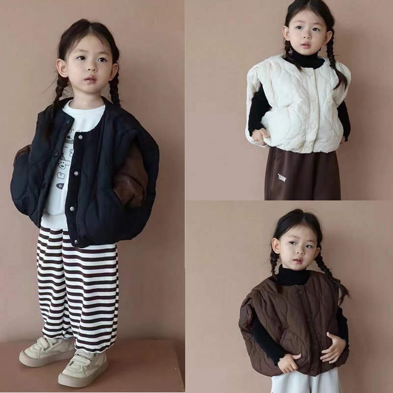 2024新品★子供服 　ベストコート★5/95-100cm〜13/120-130cm 3色