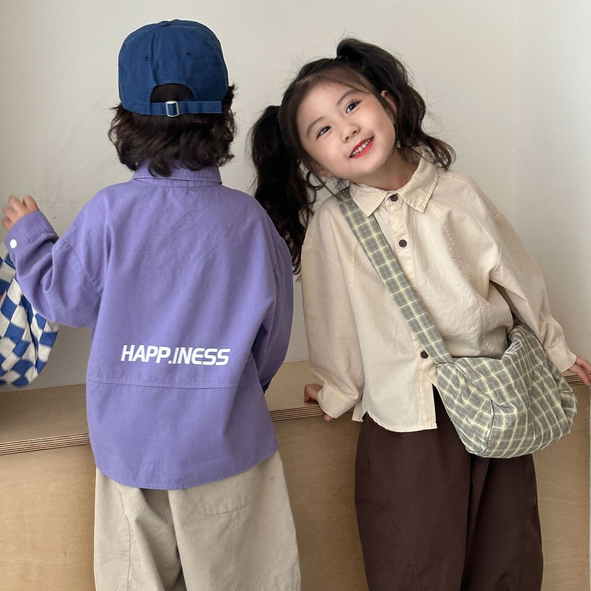 2025春入荷★子供服 　シャツ　コート★80cm〜150cm 2色
