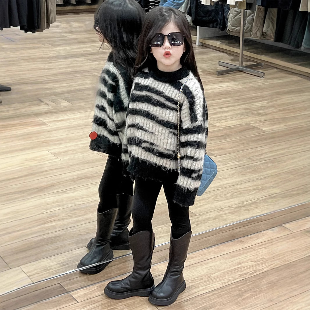 2024年新★子供服　セーター&裏起毛付きレギンス★90cm〜140cm