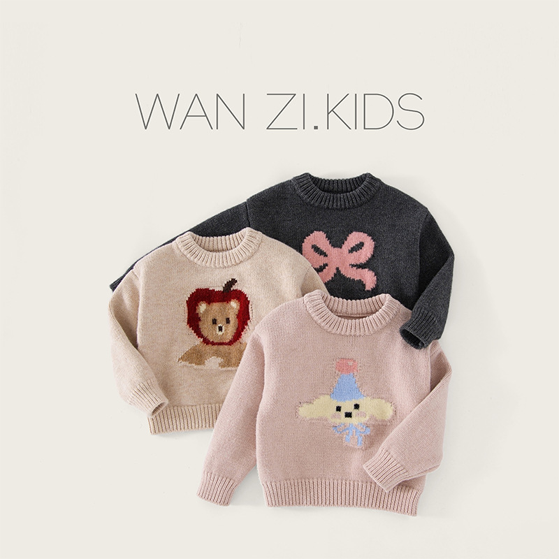 「2024」子供服★トップス★ニット★セーター★韓国風子供服★3色90cm〜140cm