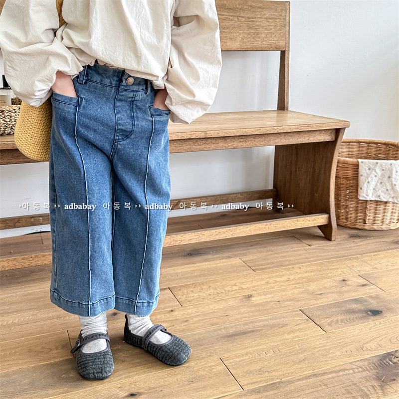 「2024」子供服★ズボン★ボトムス★ジーンズ★韓国風子供服★2色80cm〜130cm