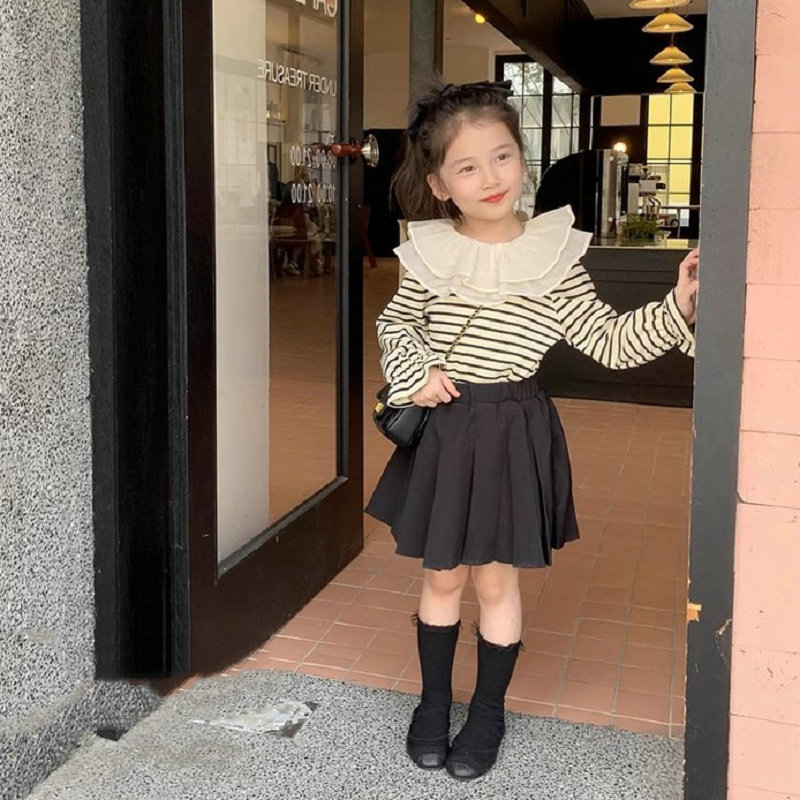 2024★春秋新作★韓国風子供服★トップス+スカート★7〜15 2色