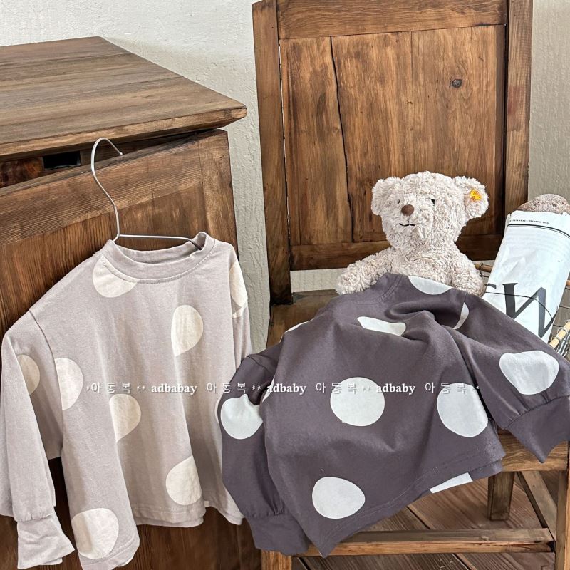 「2025」子供服★トップス★Tシャツ★長袖★水玉★韓国風子供服★2色80cm〜130cm