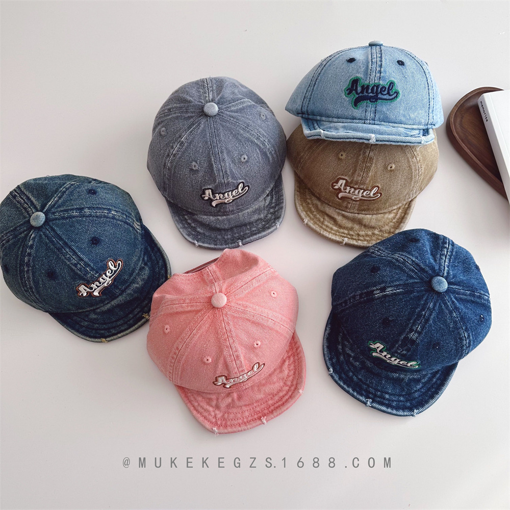 「2025」子供用★帽子★キャップ★キッズ★野球帽★キャスケット★デニム★6色