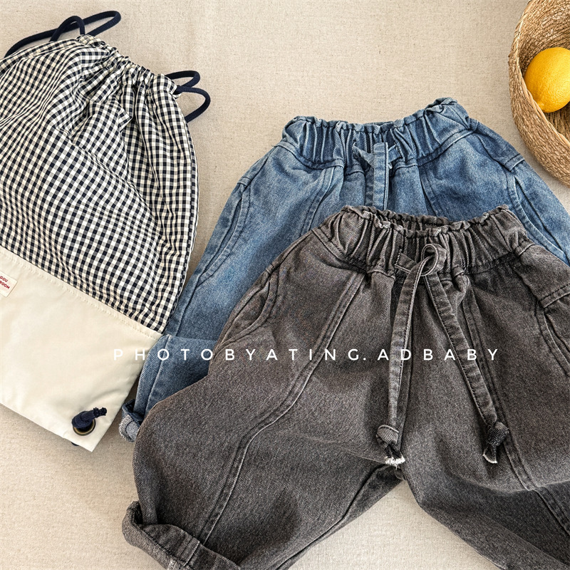 「2025」子供服★ズボン★ボトムス★ジーンズ★韓国風子供服★2色80cm〜130cm