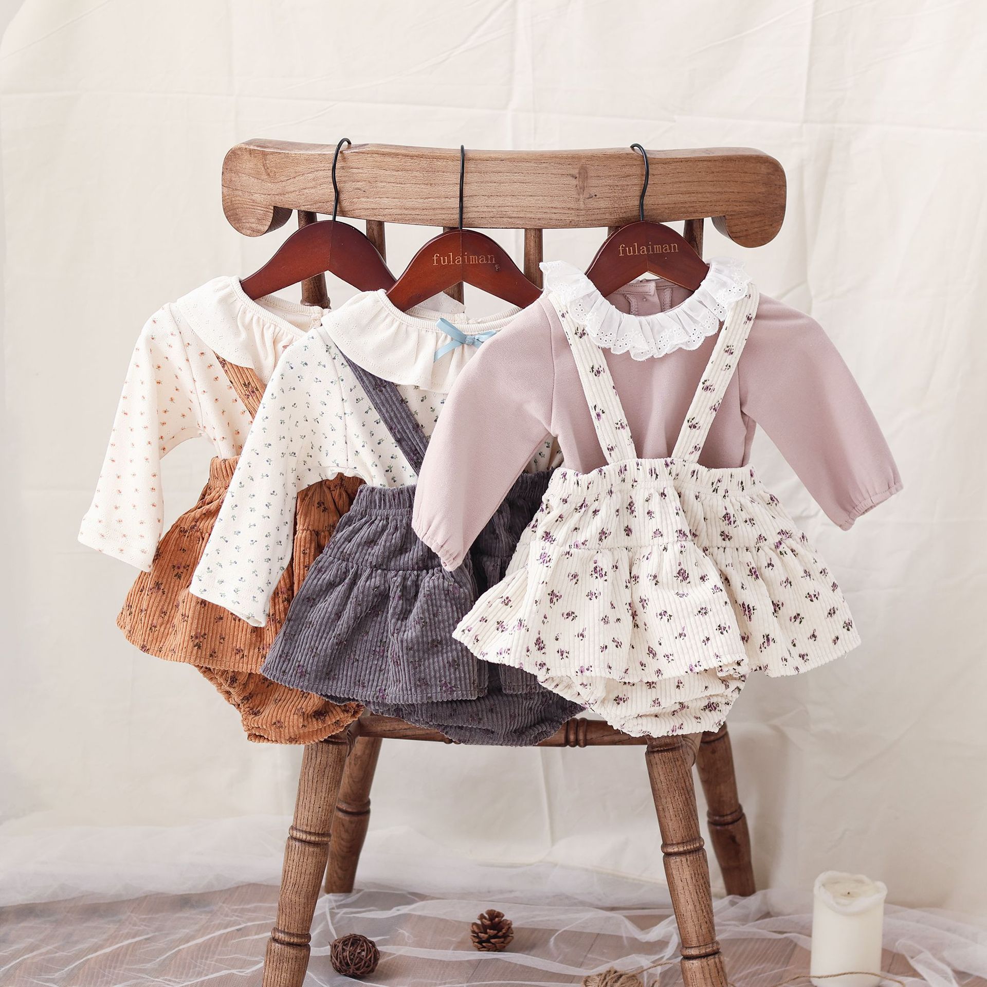 2025★春秋新作★韓国風子供服★トップス★サロペット★66cm〜90cm 4色