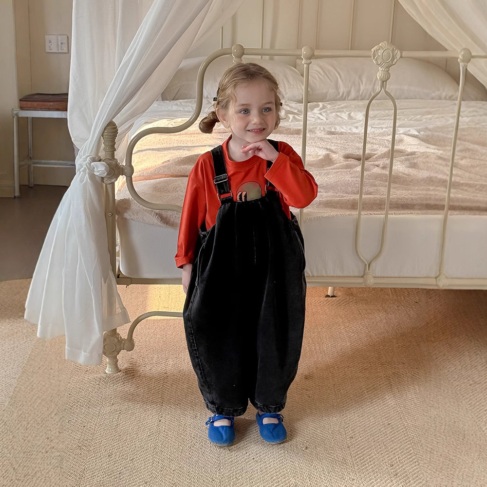 2025★春秋新作★韓国風子供服★サロペット★90cm〜150cm