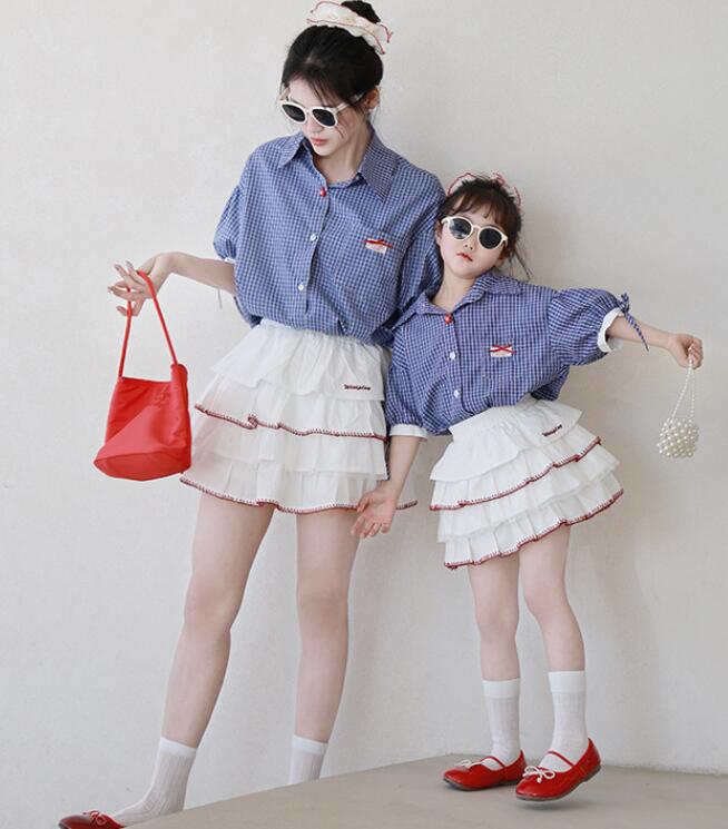2025新作★子供服& 親子服　トップス&スカート分けて★90cm〜140cm
