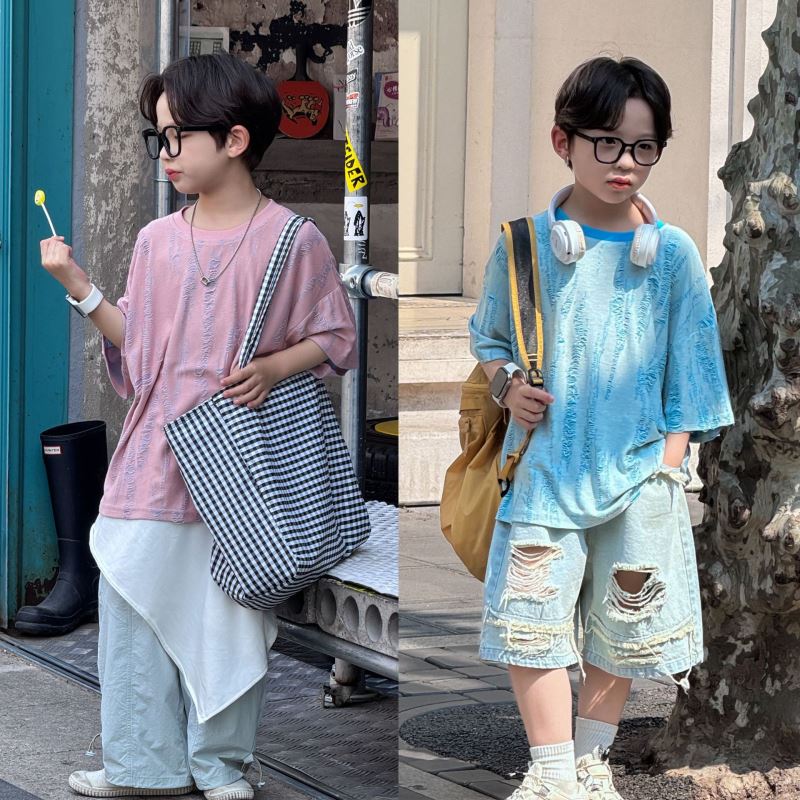 2025夏新作★子供服　トップス★100cm〜150cm 2色