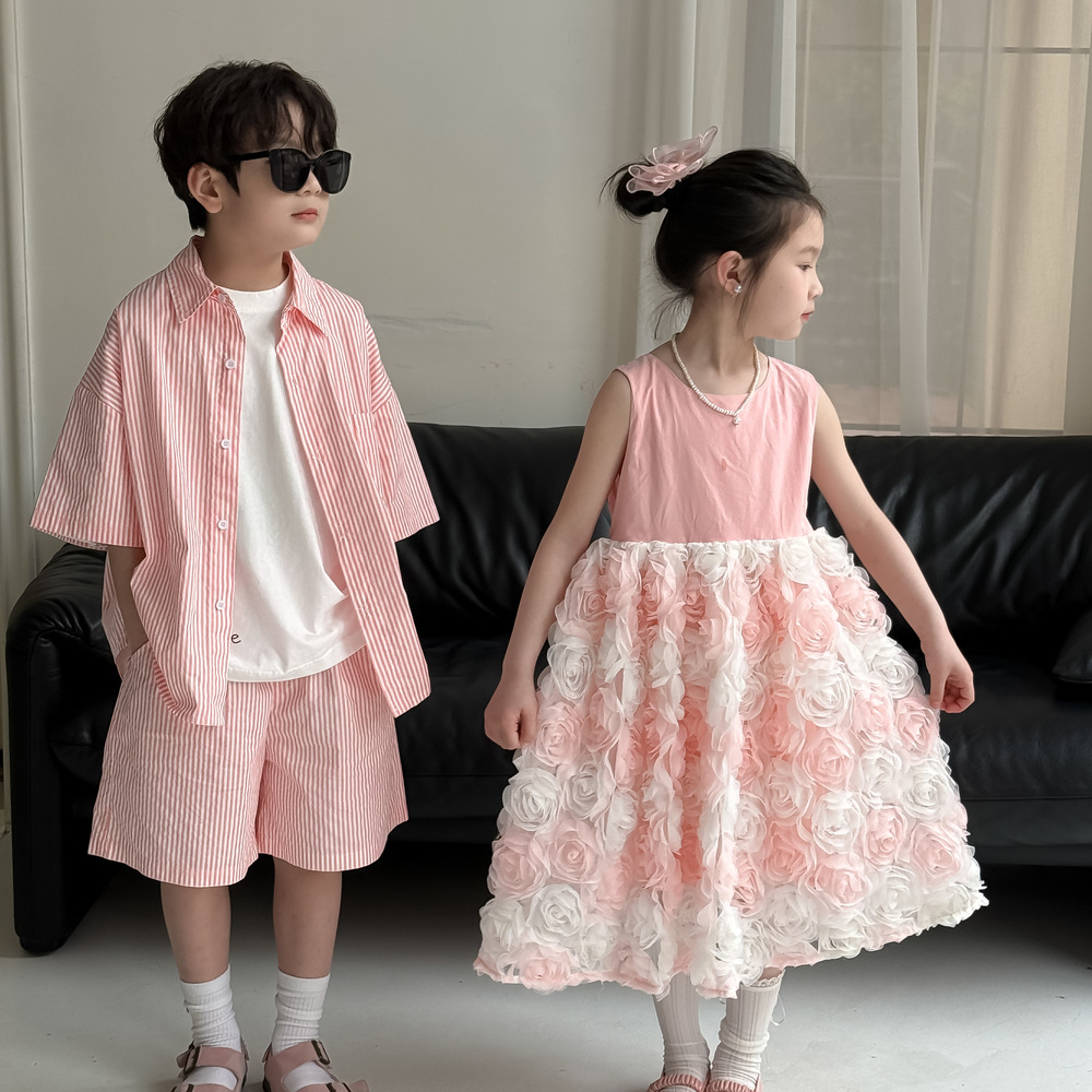 2025夏新品MXM★子供服　ワンピース&セットアップ★90cm〜150cm