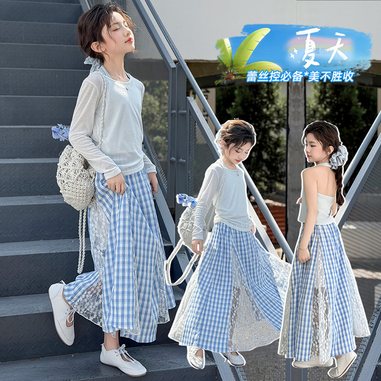 2025新品★子供服　キャミソール+ブラウス&スカート★120cm〜170cm