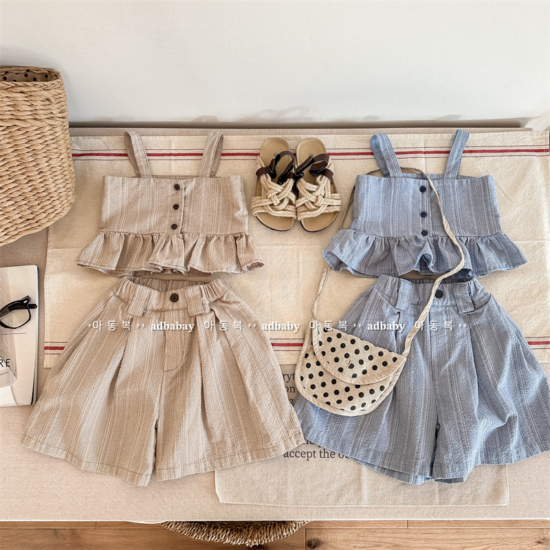 「2025」子供服★トップス+ズボン★セットアップ★韓国風子供服★2色80cm〜130cm