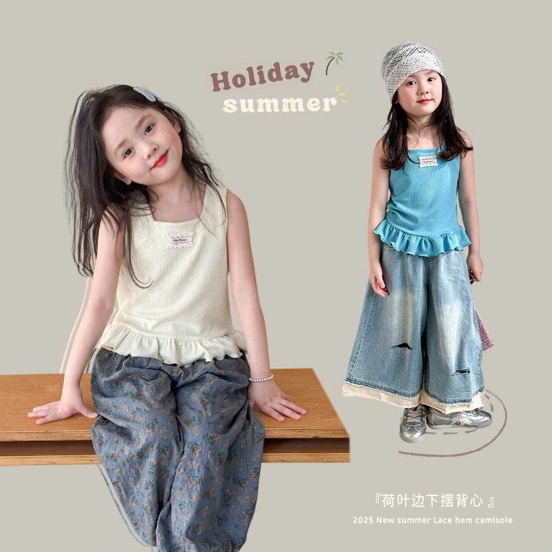 2025新作W★子供服　トップス&ズボン分けて★80cm〜150cm 2色