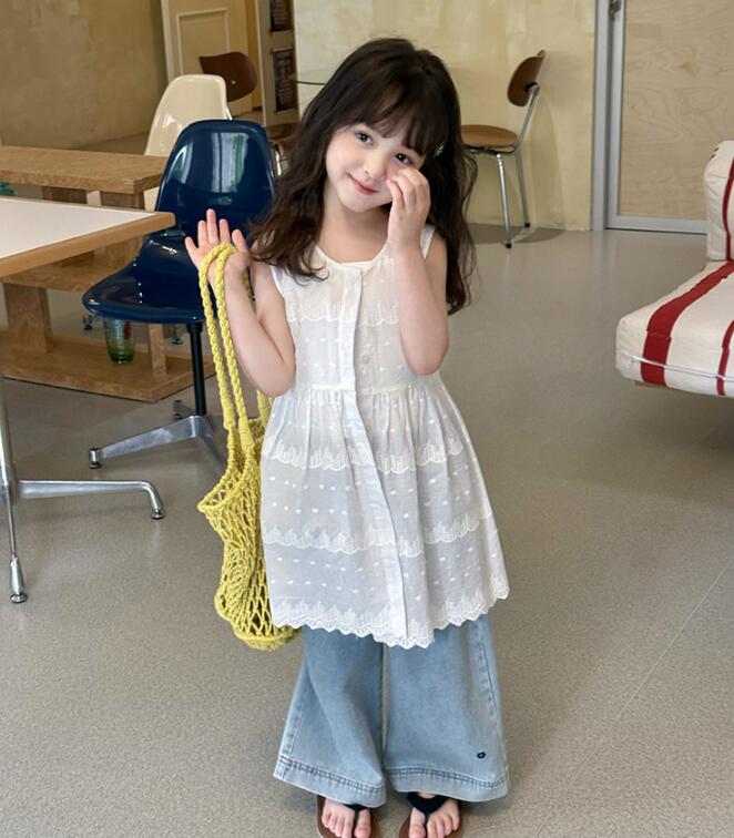 2025新品A★子供服　イナンナー&ブラウス&デニムズボン分けて★90〜170cm