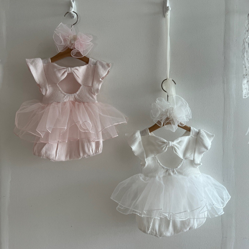 2025新入荷h★ベビー服　ロンパース★65cm〜90cm 2色