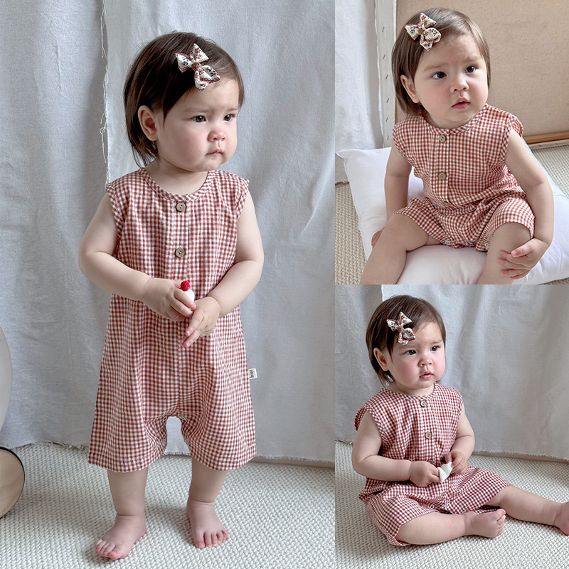 「2025」子供服★ロンパース★袖なし★ベビー★韓国風子供服★66cm〜90cm
