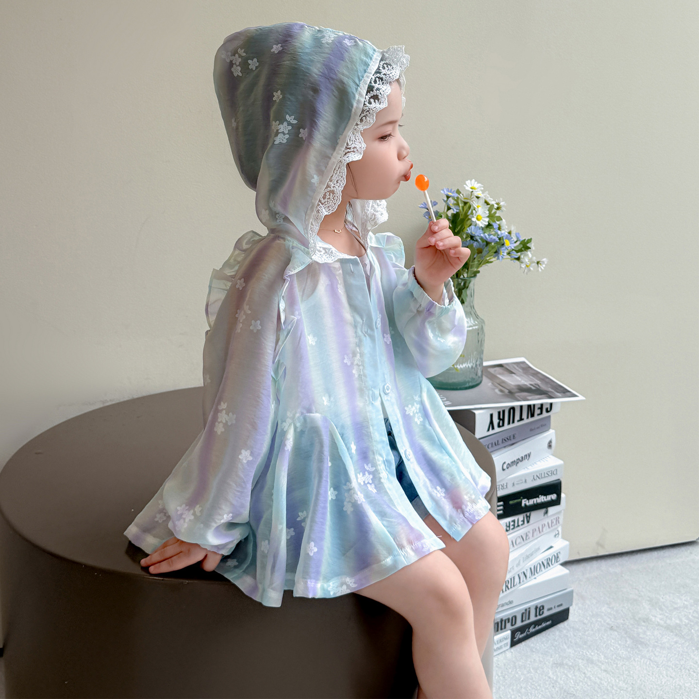 2025新品★子供服 　日焼け止めコート★90cm〜140cm