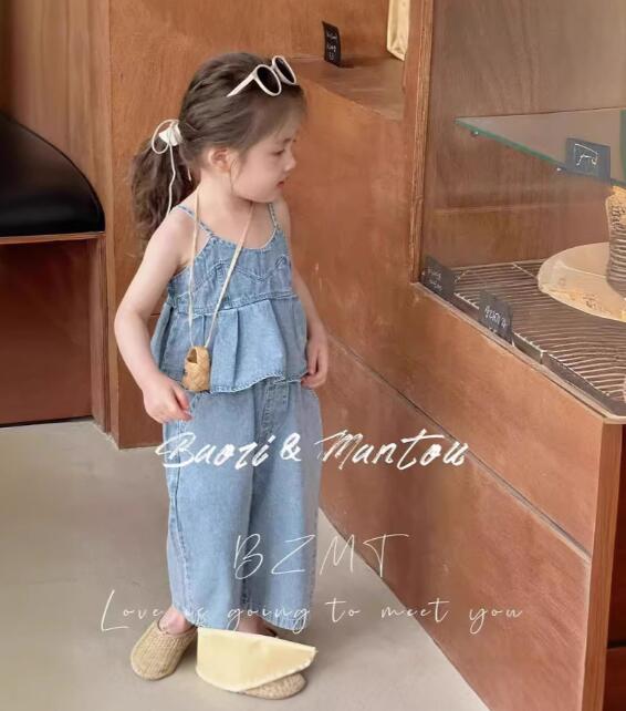 「2025」子供服★トップス+ズボン★セットアップ★デニム★80cm〜130cm