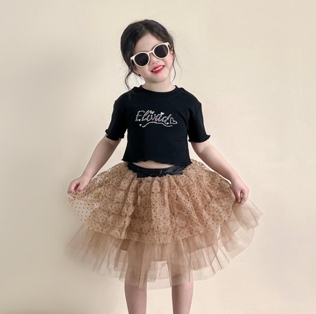 「2025」子供服★トップス★Tシャツ★スカート★韓国風子供服★2色90cm〜140cm