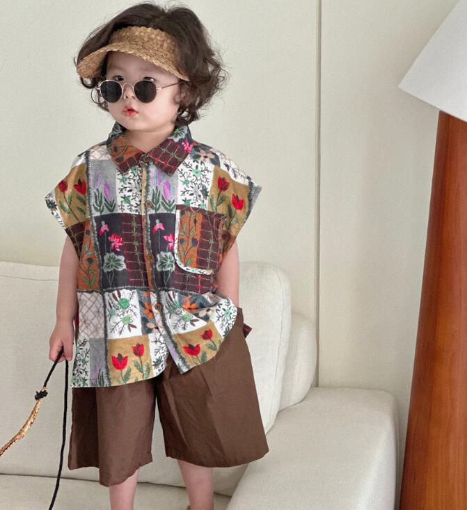 「2025」子供服★トップス★ワイシャツ★サロペット★韓国風子供服★2色90cm〜140cm