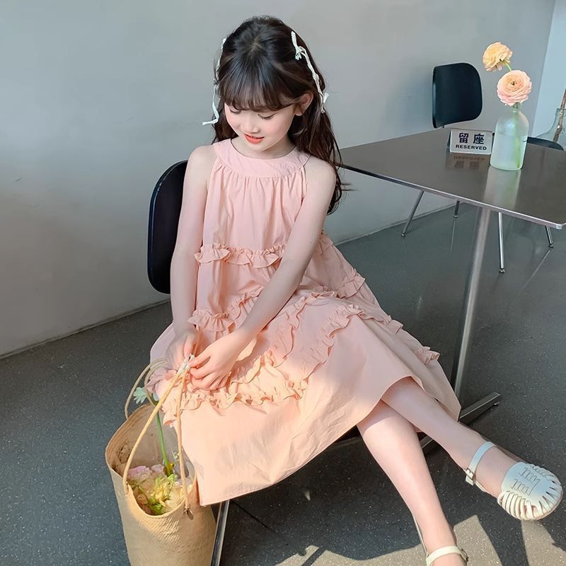 「2025」子供服★ワンピース★袖なし★韓国風子供服★110cm〜160cm